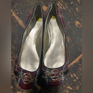 Tommy Hilfiger plaid ballet flats